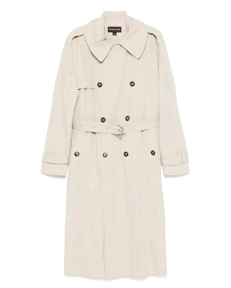 Michael Kors Inox Trenchcoat im Oversized-Look - Nude Nude