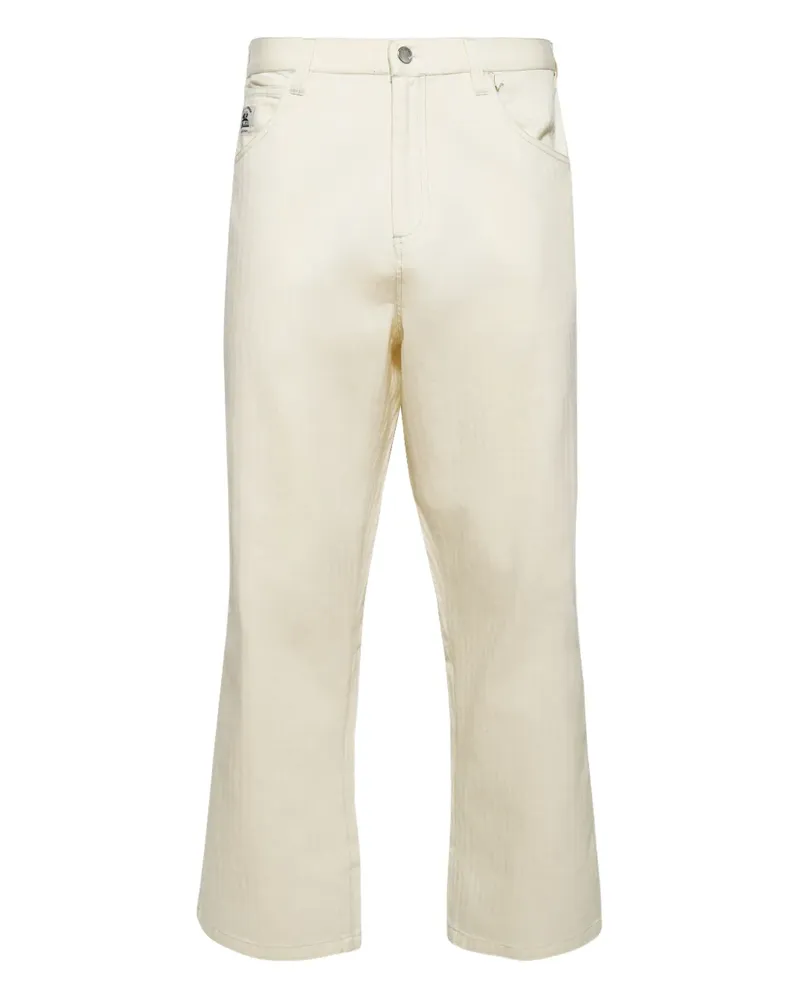 BODE Hose mit Logo-Patch - Nude Nude