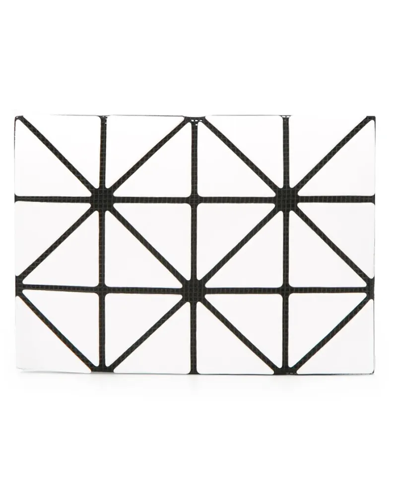 Issey Miyake Portemonnaie mit geometrischem Muster - Weiß Weiß