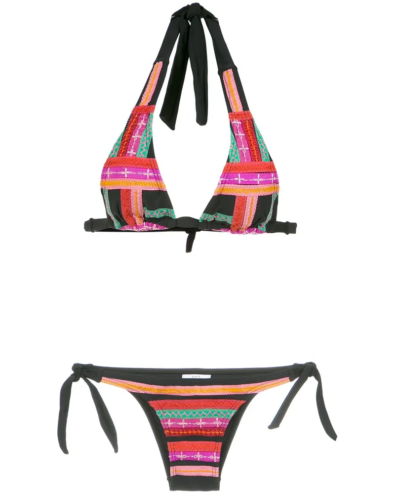 Amir Slama Bestickter Bikini - Mehrfarbig Mehrfarbig