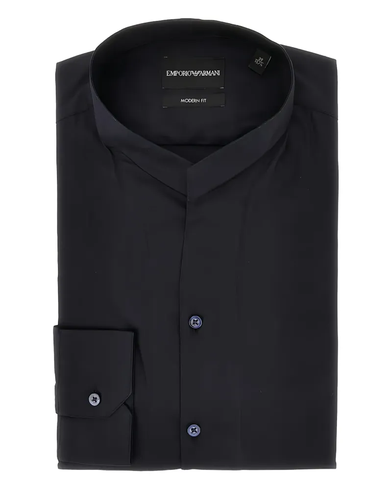 Emporio Armani Geknöpftes Guru Hemd - Schwarz Schwarz