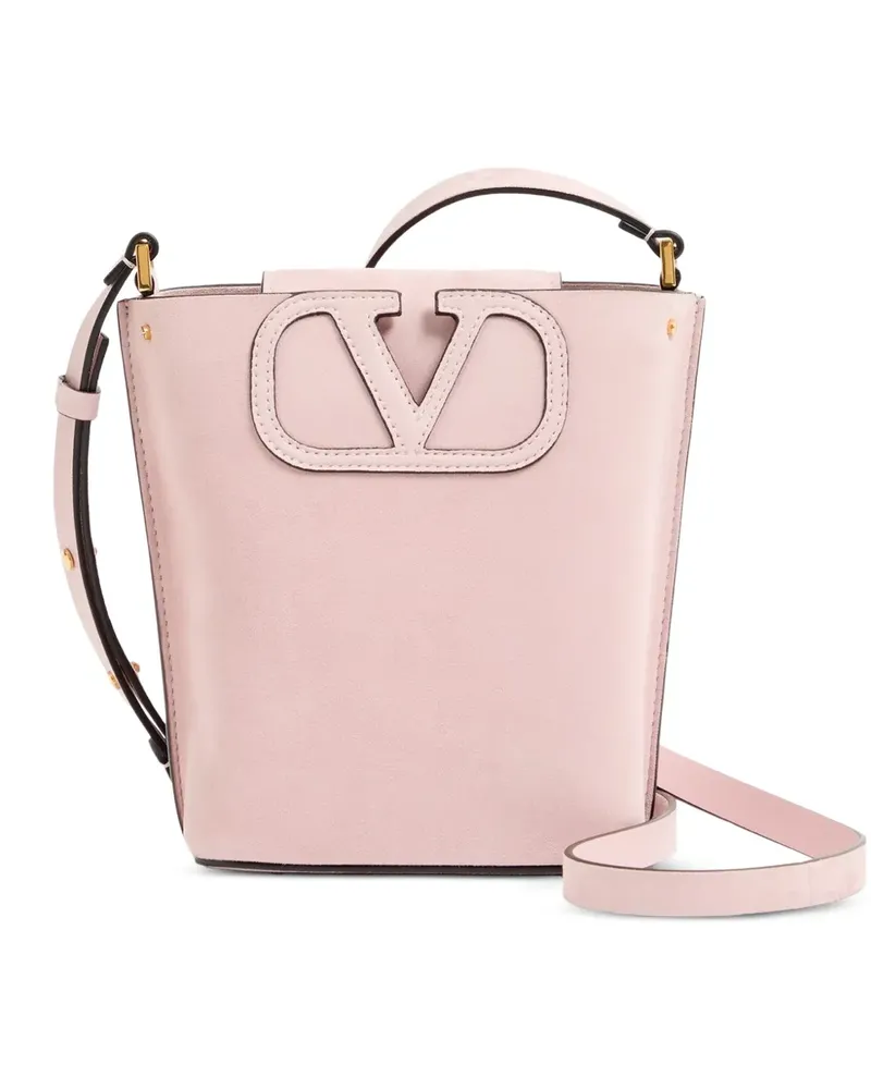 Valentino Garavani Kleine Fill Me Beuteltasche aus Wildleder - Rosa Rosa