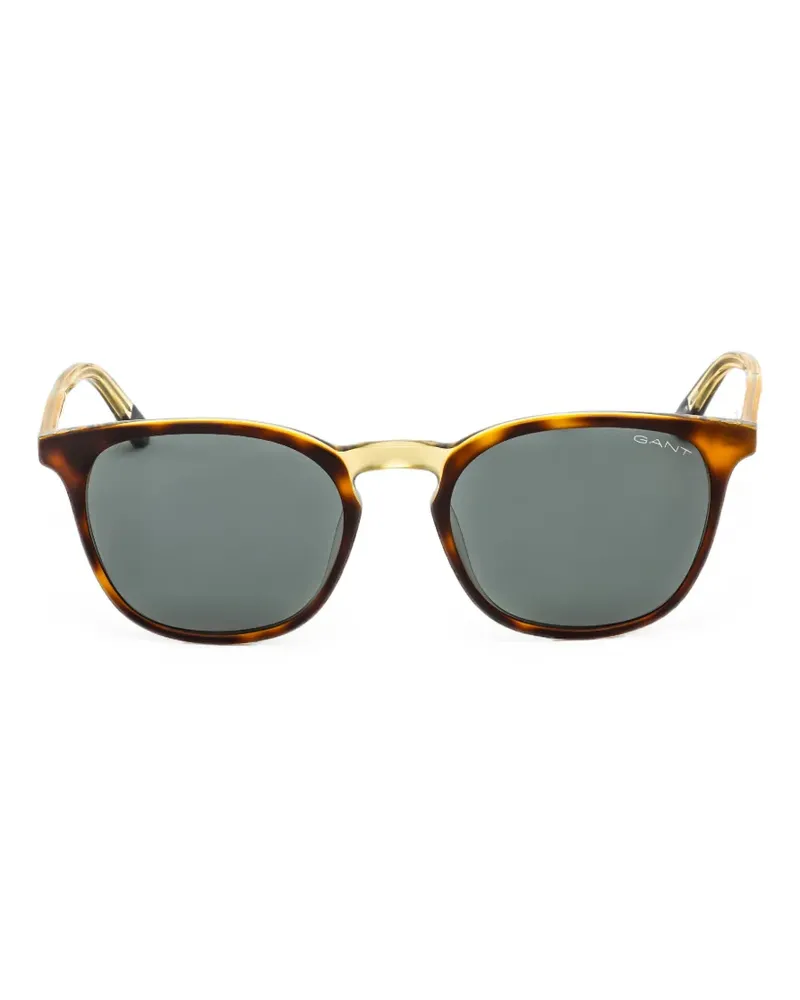 Gant tortoiseshell-effect square-frame sunglasses - Braun Braun