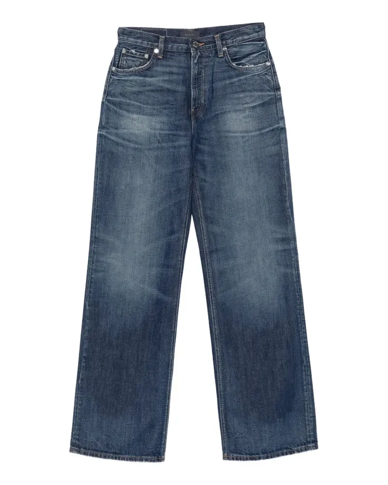 Haikure Ausgeblichene Wide-Leg-Jeans - Blau Blau