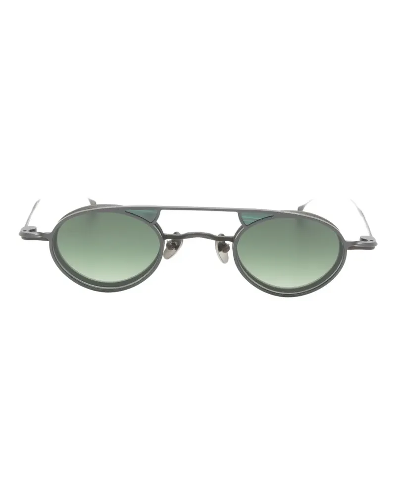 RIGARDS Clip-On-Sonnenbrille mit rundem Gestell - Grau Grau