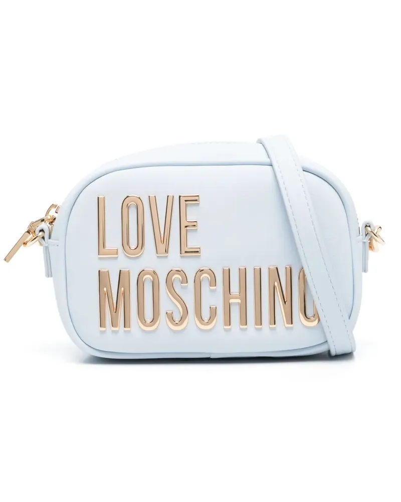 Moschino Umhängetasche mit Logo - Blau Blau
