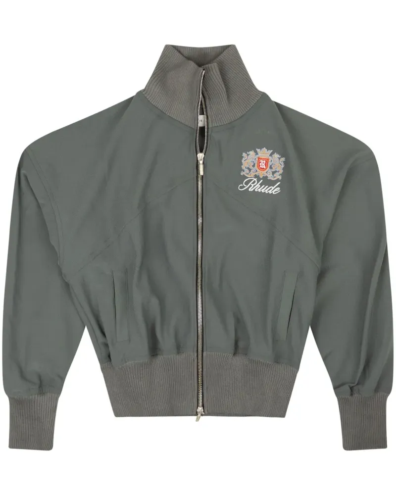 RHUDE Brentwood Sportjacke mit Logo-Print - Blau Blau