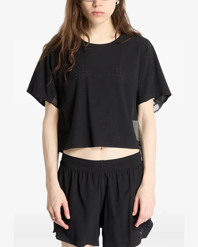 Y-3 T-Shirt mit Lochmuster - Schwarz Schwarz