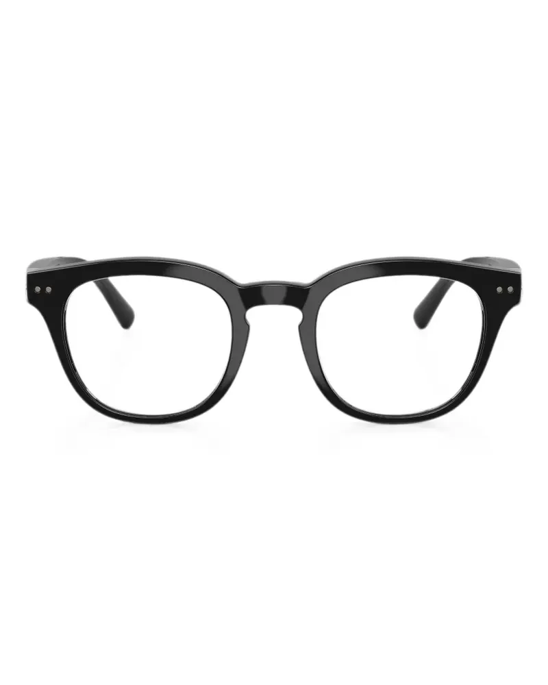Nuance Brille mit rundem Gestell - Schwarz Schwarz