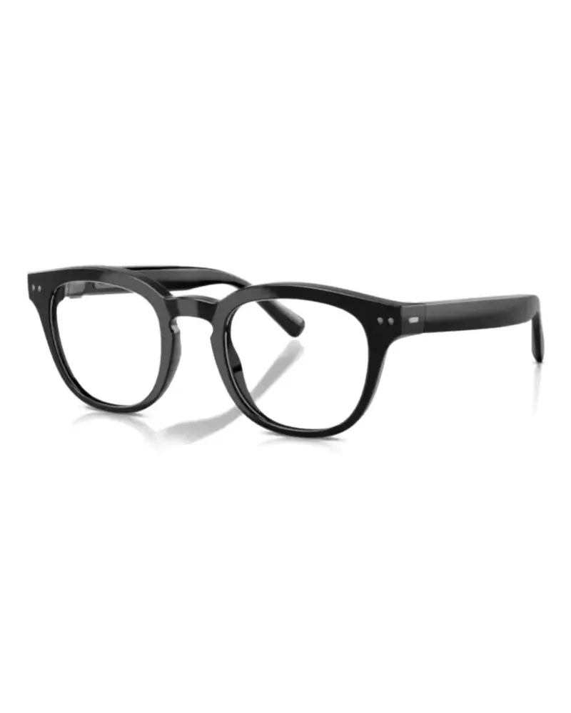 Nuance round-frame glasses - Schwarz Schwarz