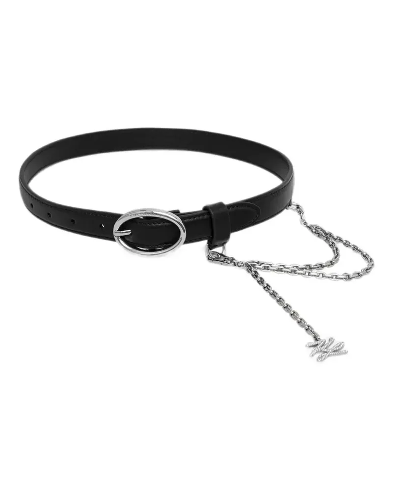 Karl Lagerfeld chain-link crystal-embellished belt - Schwarz Schwarz