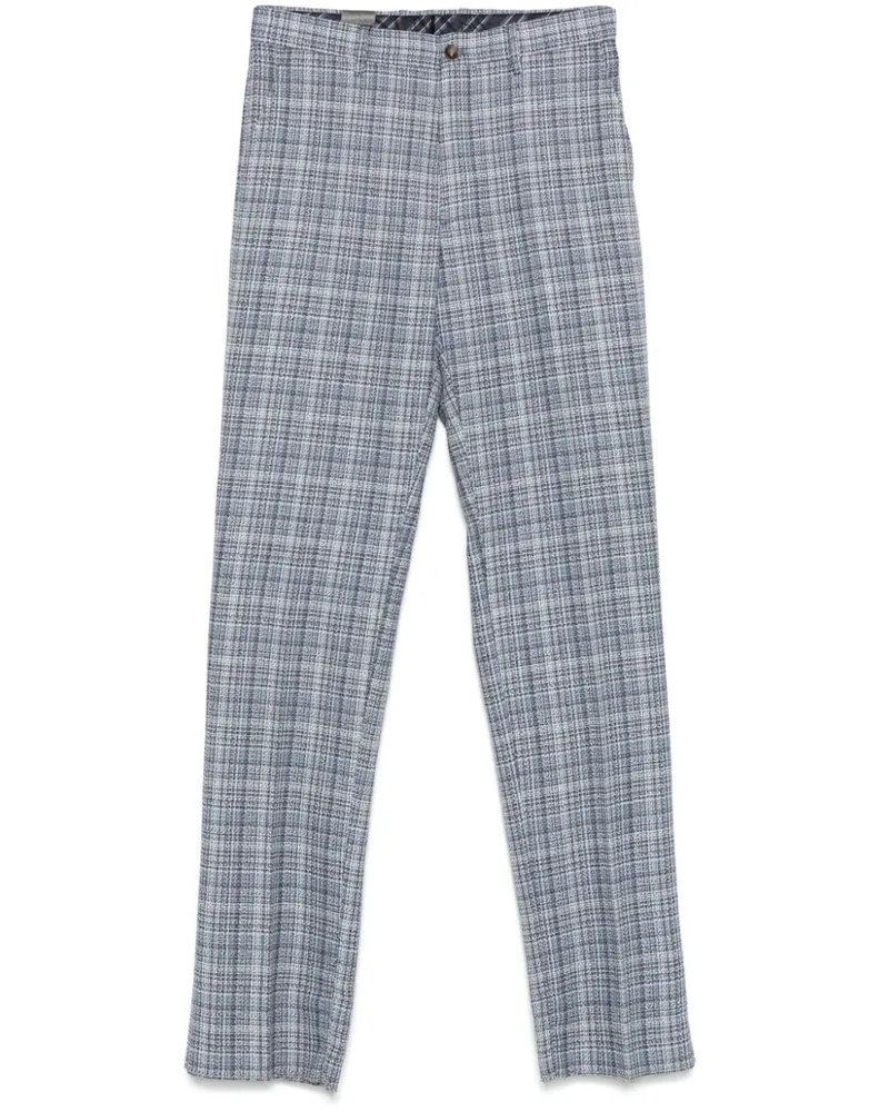 Etro Hose aus Tweed - Blau Blau