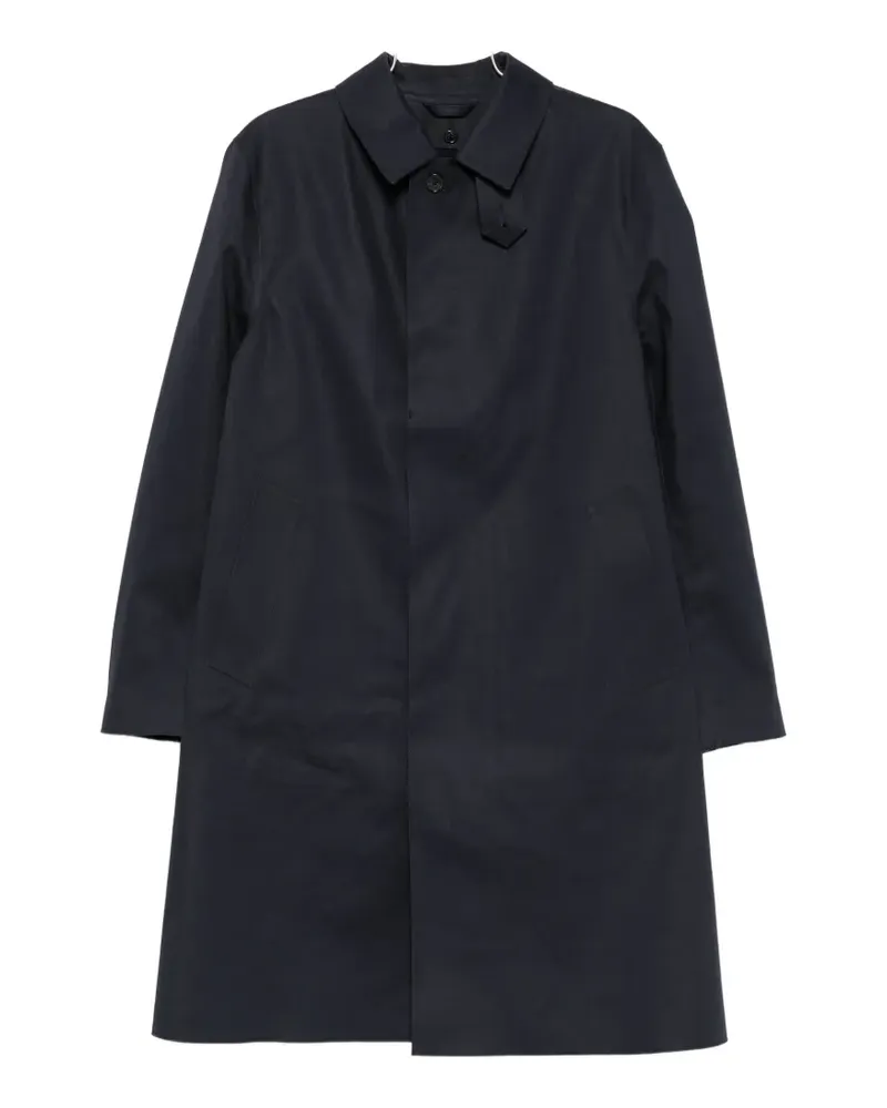 MACKINTOSH Dunkeld throat-latch concealed-fastening coat - Blau Blau