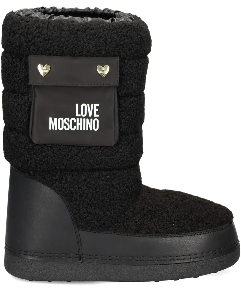 Moschino pocket-detail boots - Schwarz Schwarz