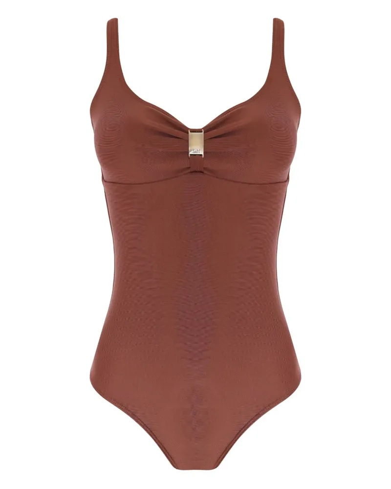 Lygia & Nanny Roberta clasp-detail swimsuit - Braun Braun