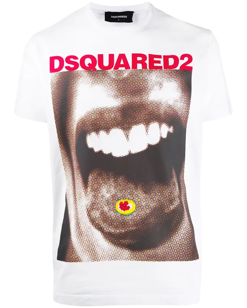 Dsquared2 T-Shirt mit Print - Weiß Weiß