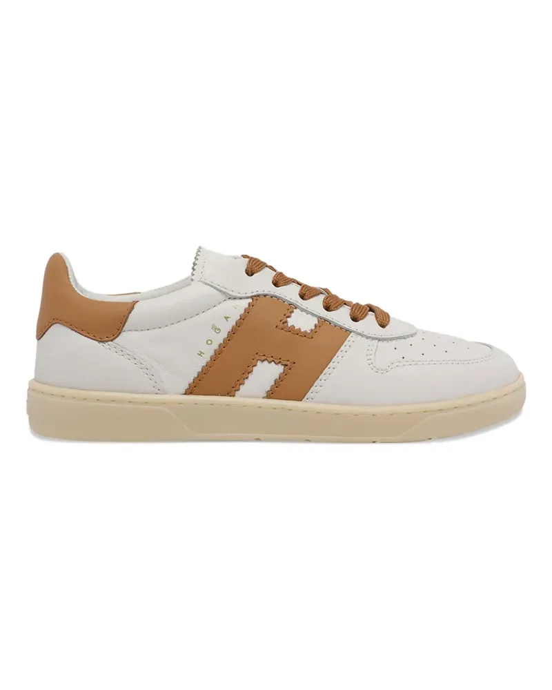 Hogan logo leather cool sneakers - Weiß Weiß