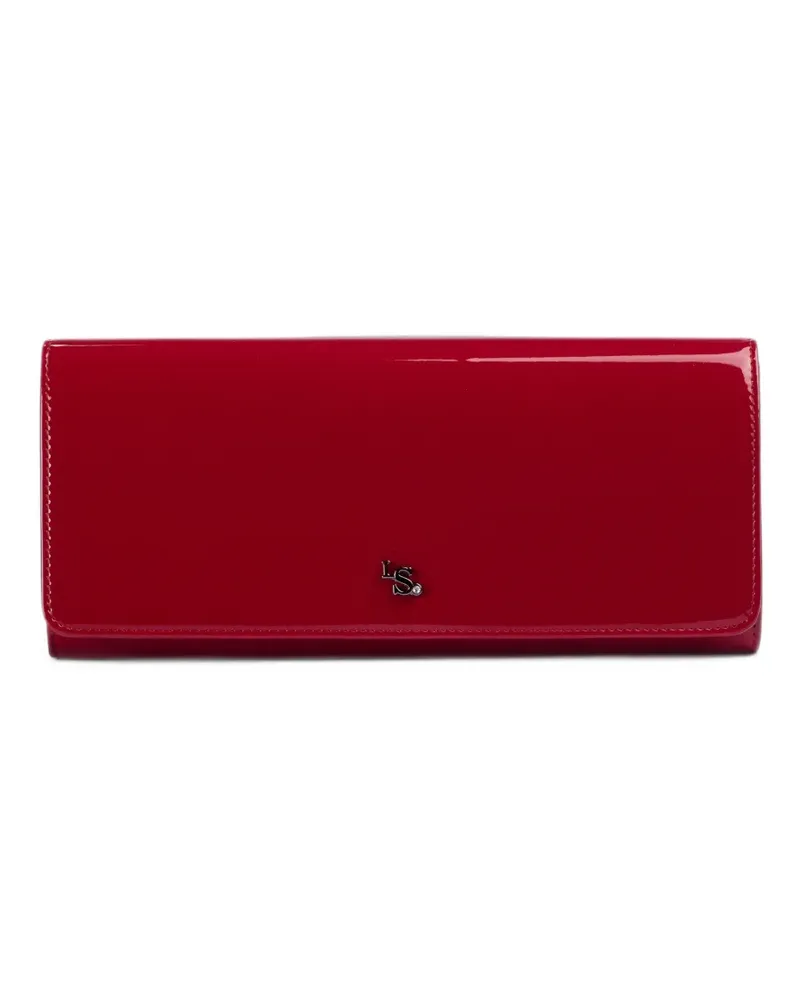 Le Silla Clutch mit Lackleder-Finish - Rot Rot