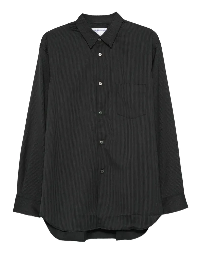 Comme des Garçons Hemd mit Nadelstreifen - Schwarz Schwarz
