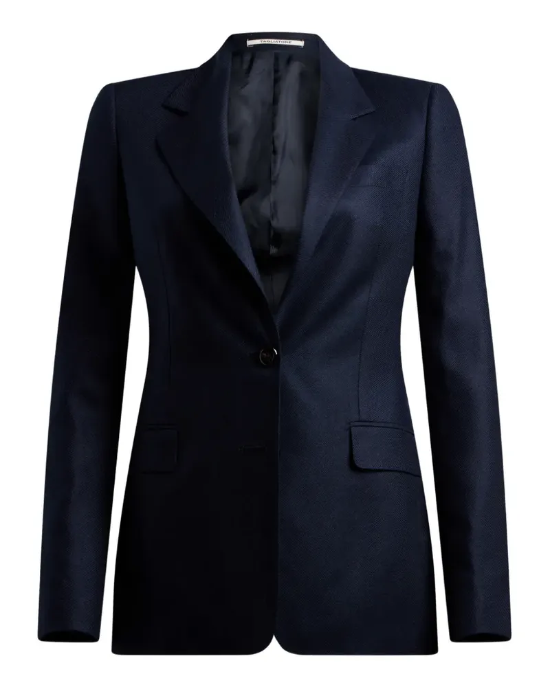 Tagliatore peak-lapel single-breasted blazer - Blau Blau