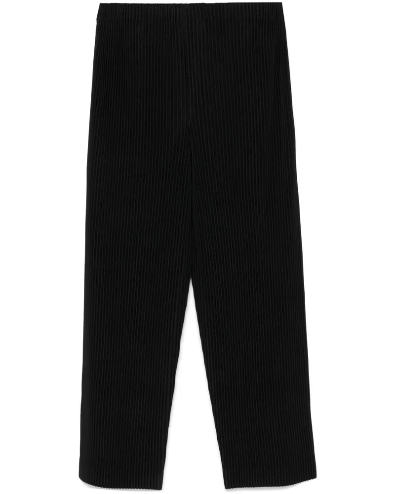 Issey Miyake Plissierte Hose - Schwarz Schwarz