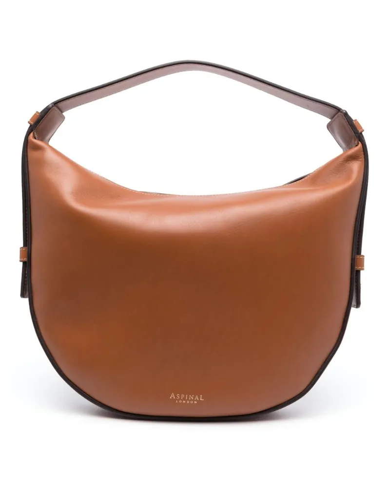 Aspinal of London Klassische Hobo-Tasche Braun