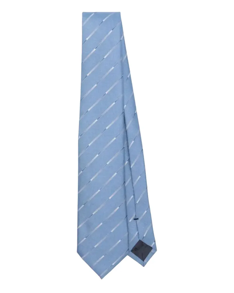 Emporio Armani silk tie - Blau Blau
