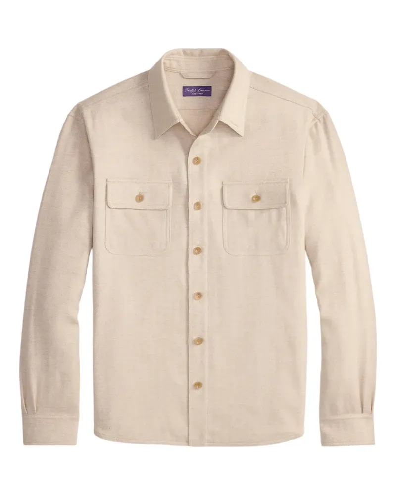 Ralph Lauren Hemd mit Fischgrätenmuster - Nude Nude