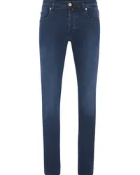 Billionaire Straight-Leg-Jeans mit Stickerei Blau