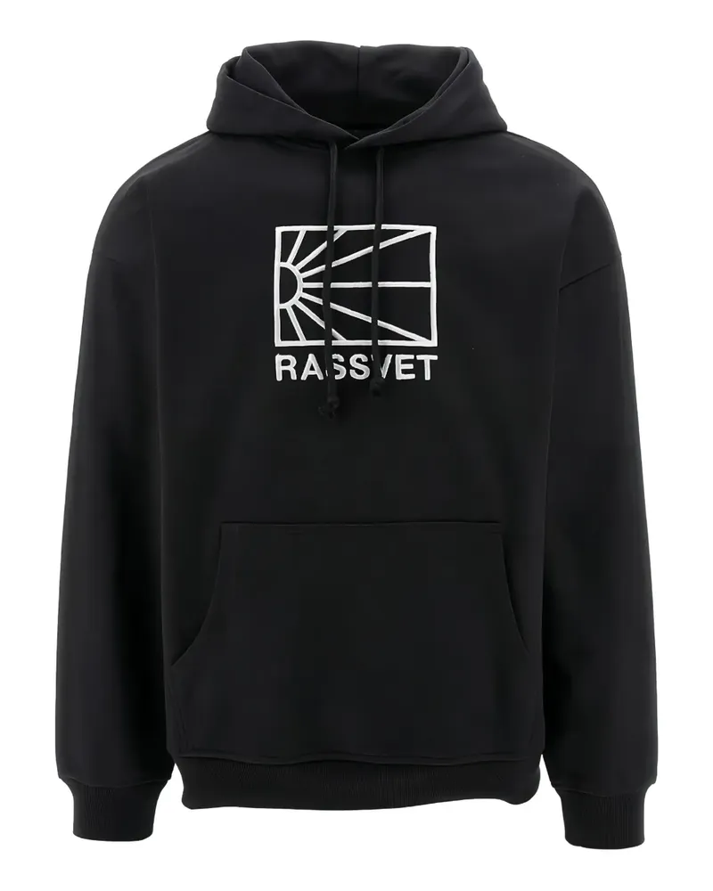 PACCBET RASSVET Hoodie mit Logo-Print - Schwarz Schwarz