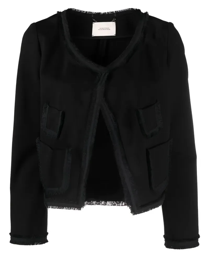 Dorothee Schumacher Cropped-Jacke - Schwarz Schwarz