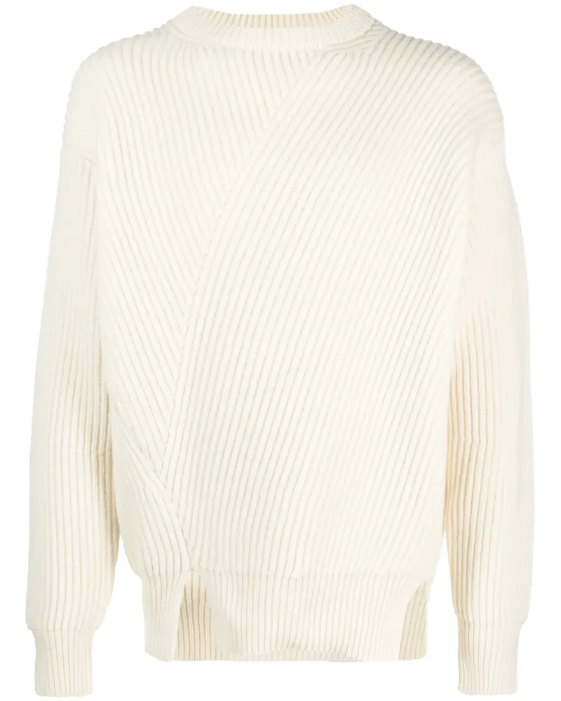 Jil Sander Pullover mit Waffelstrick-Muster - Nude Nude