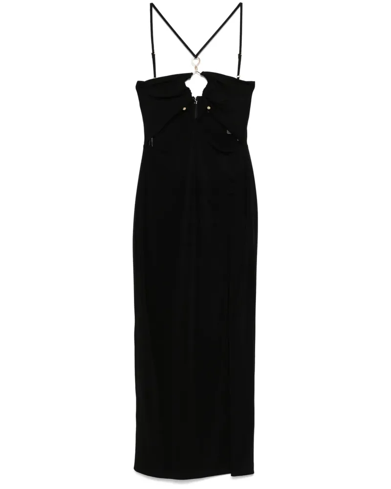 NISSA Midikleid mit Ring - Schwarz Schwarz