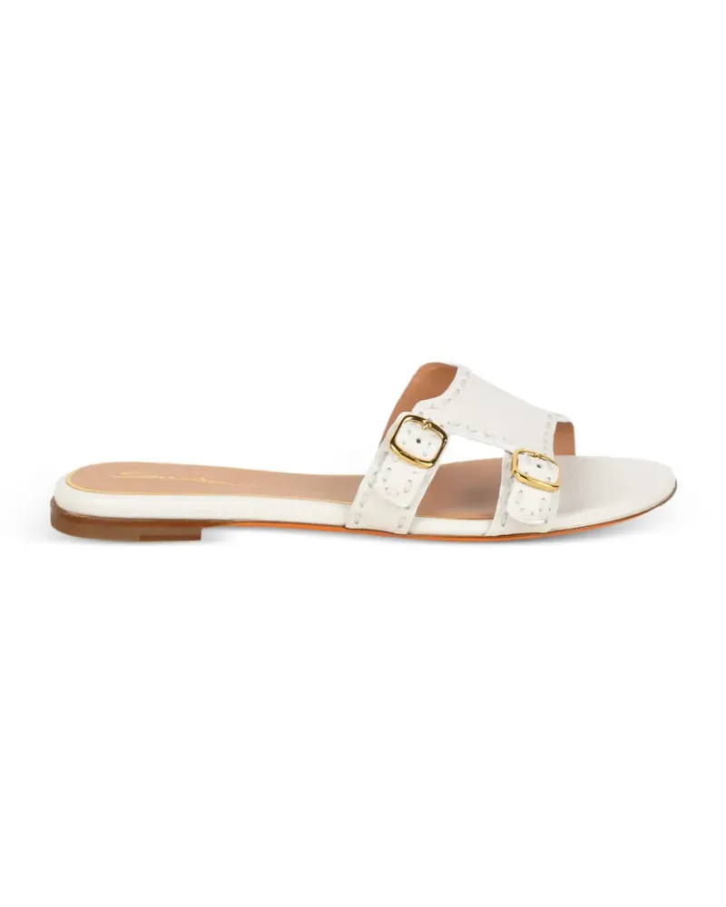 Santoni buckle strap sandals - Weiß Weiß