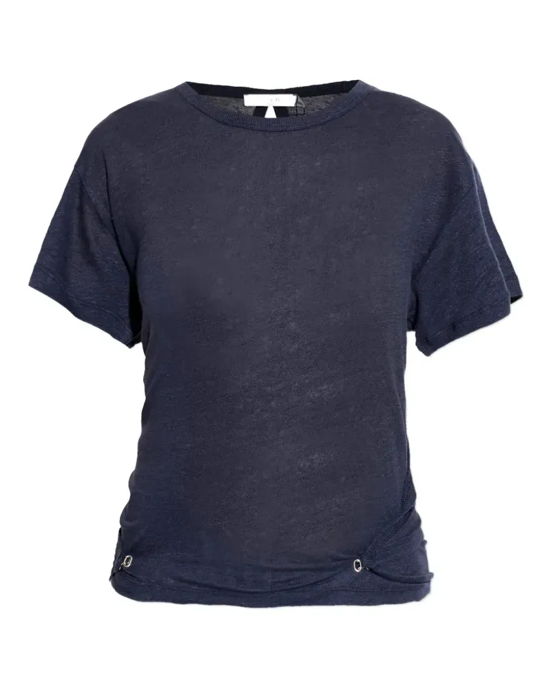 IRO Sorenza T-Shirt mit Twist-Detail - Blau Blau