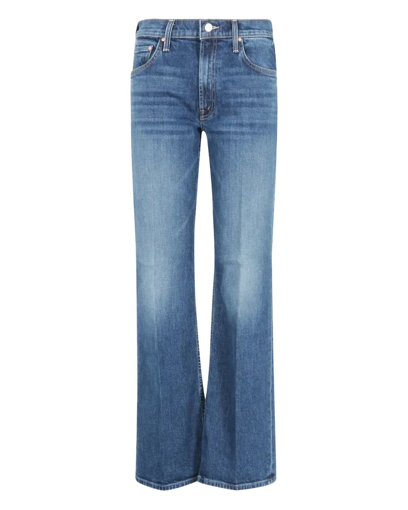 Mother logo-patch jeans - Blau Blau