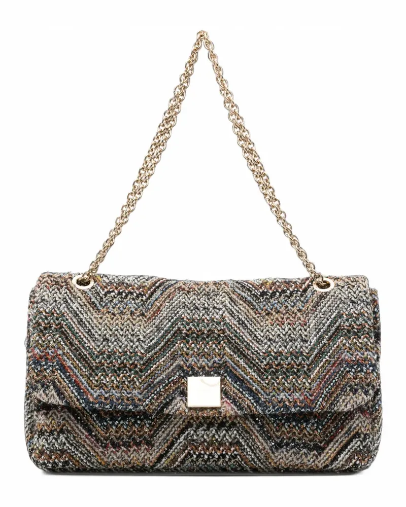 Missoni Schultertasche mit Zickzackmuster - Grau Grau