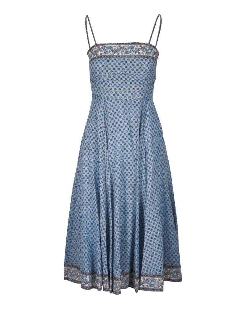 Veronica Beard Lana floral midi dress - Blau Blau
