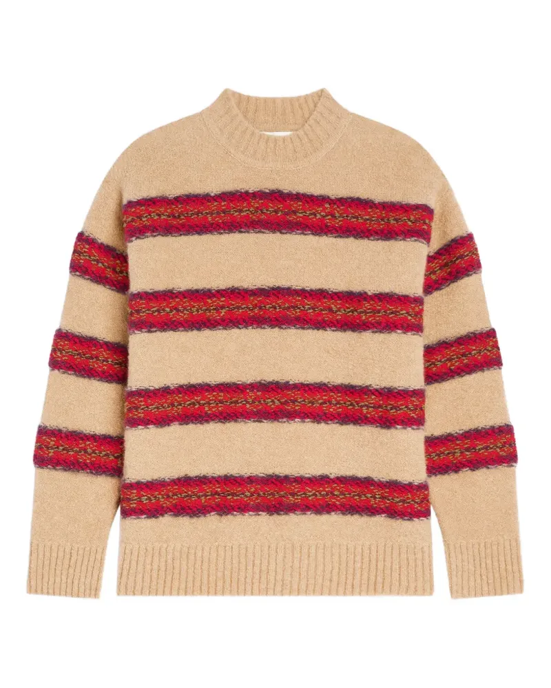 Dries van Noten Jacquardpullover aus Wolle - Nude Nude
