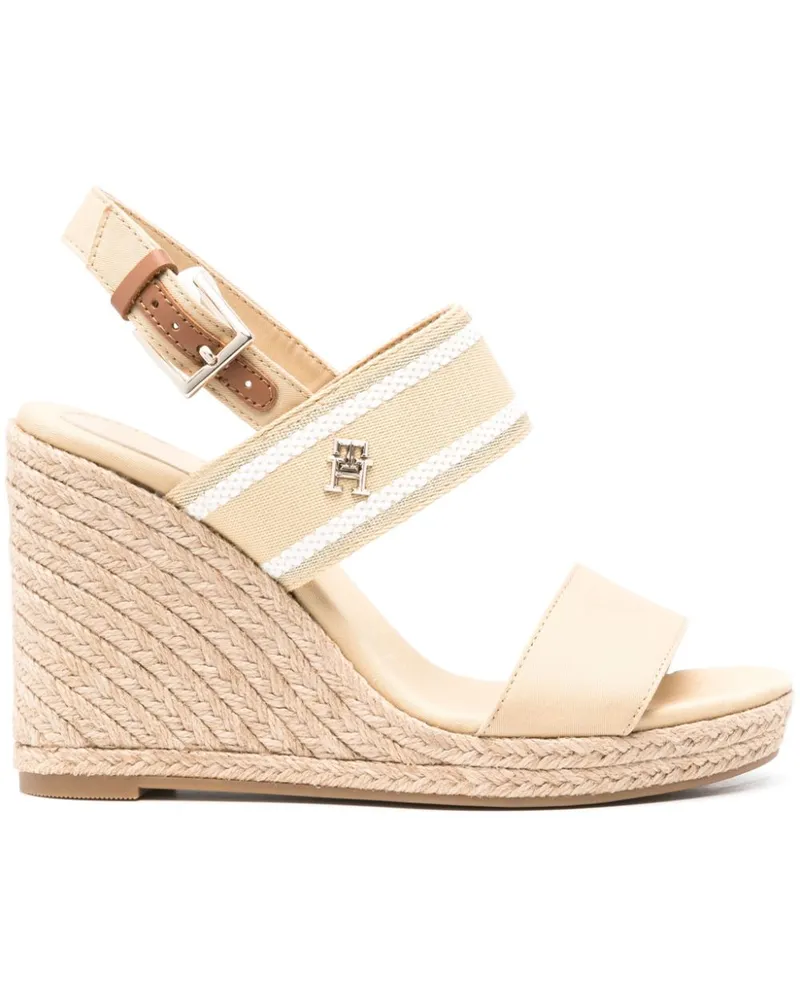 Tommy Hilfiger Webbing Wedge-Espadrilles 105mm - Nude Nude