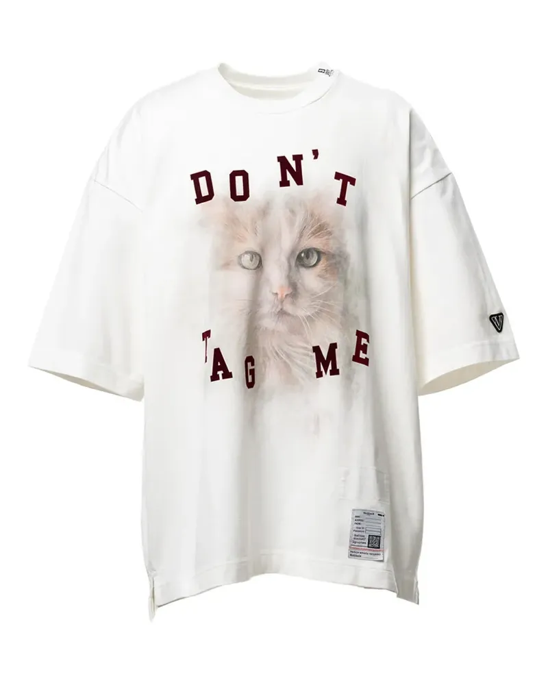MIHARAYASUHIRO T-Shirt mit Katzen-Print - Weiß Weiß