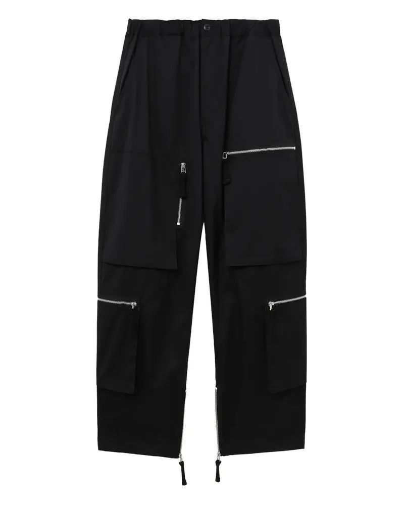 Comme des Garçons Cargohose mit Reißverschlusstaschen - Schwarz Schwarz