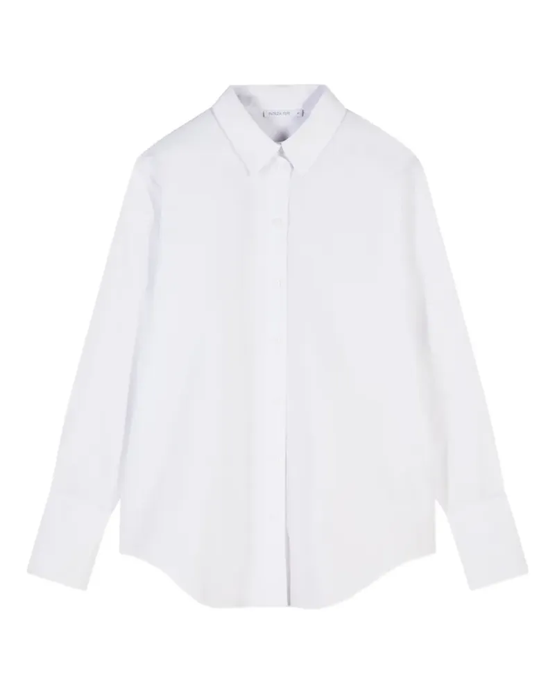 Patrizia Pepe logo-embroidered button-down shirt - Weiß Weiß