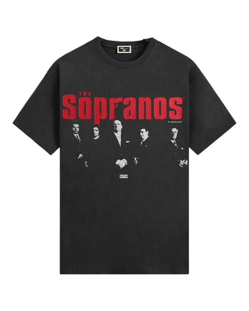 KITH x The Sopranos Est. 1990 Poster Vintage T-shirt - Schwarz Schwarz