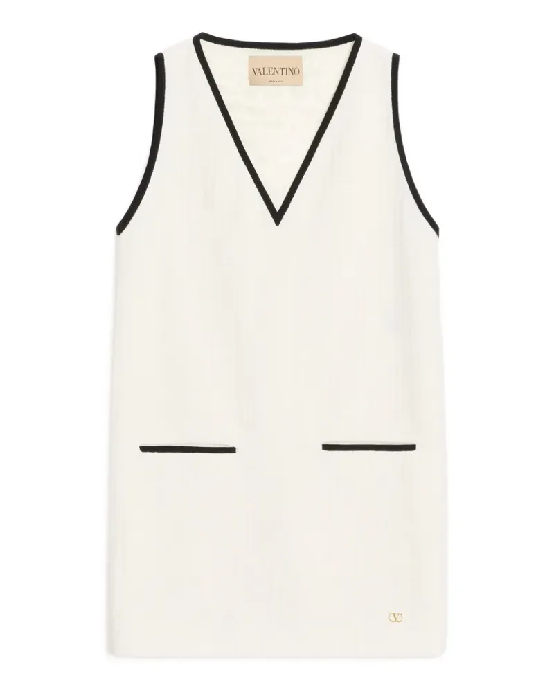 Valentino Garavani mini dress in Canestrello cotton tweed - Nude Nude