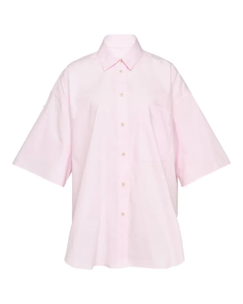 Lee Mathews short-sleeve poplin shirt - Rosa Rosa