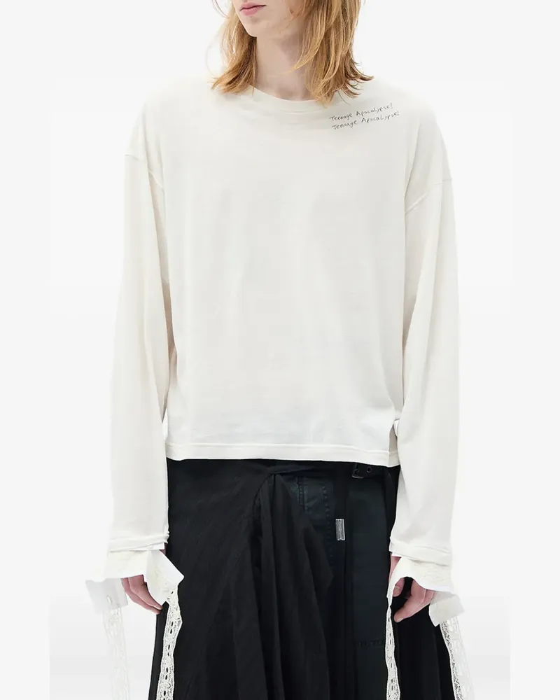 Ann Demeulemeester Teenage Apocalypse T-Shirt - Weiß Weiß