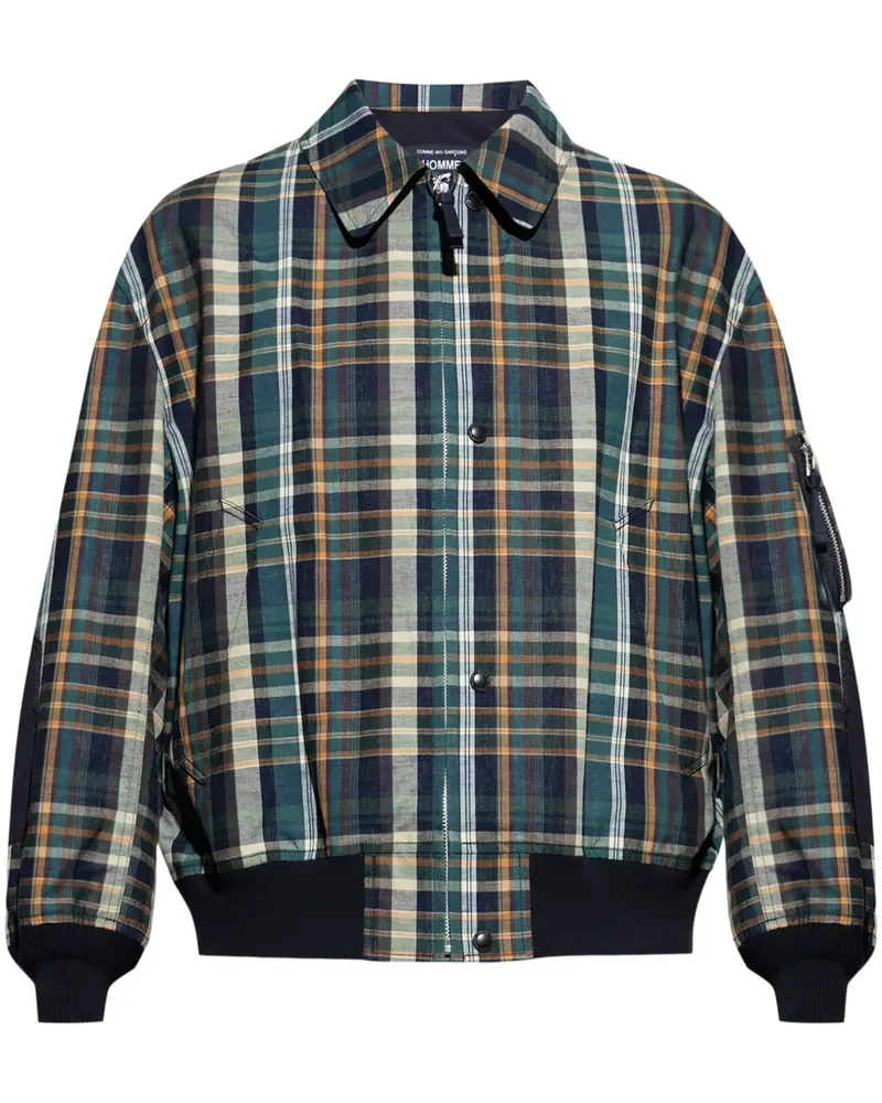 Comme des Garçons Karierte Bomberjacke - Grün Grün