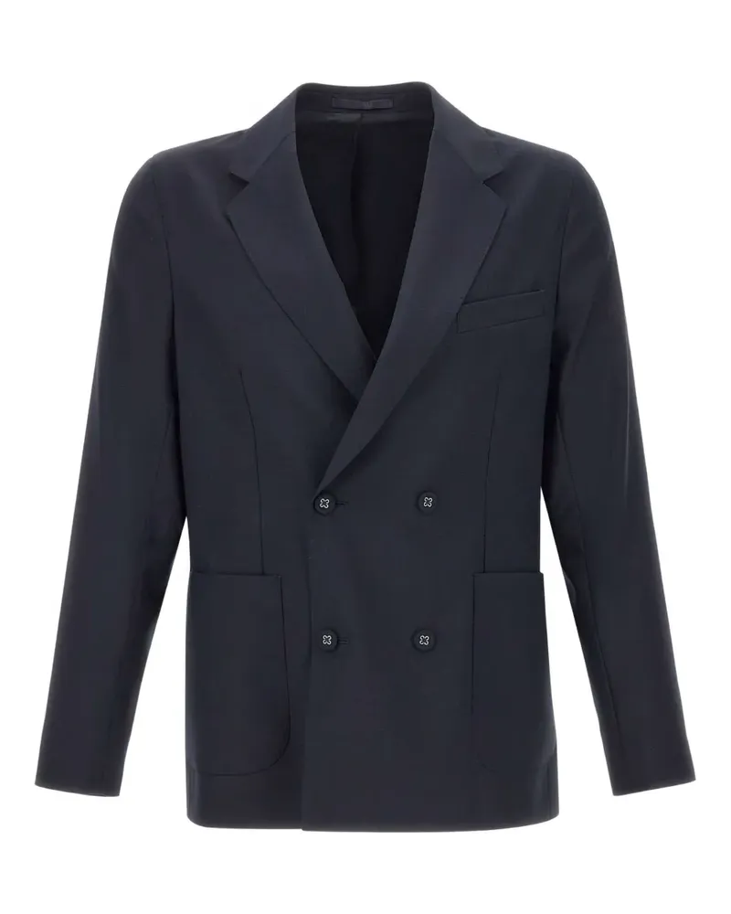 Officine Generale Doppelreihiges Leon Sakko - Blau Blau
