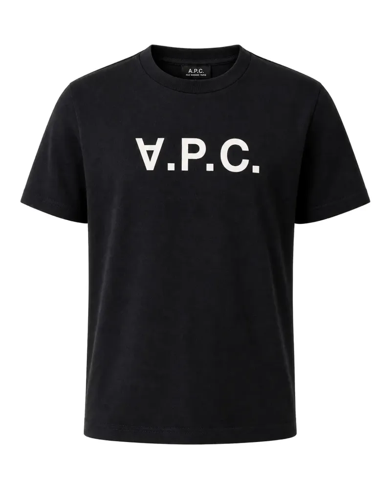 A.P.C. T-Shirt mit Logo-Print - Blau Blau